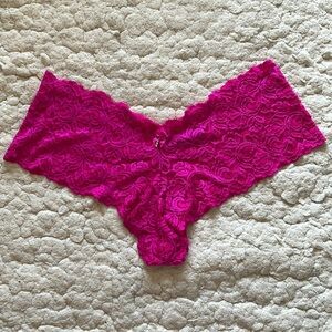 Smart & Sexy hot pink lace panty size 8